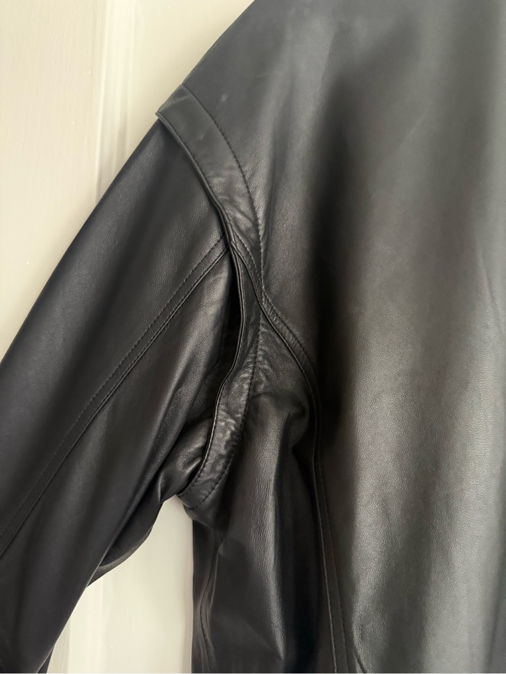 LP style lamb leather bomber jacket - Picture 8 of 10